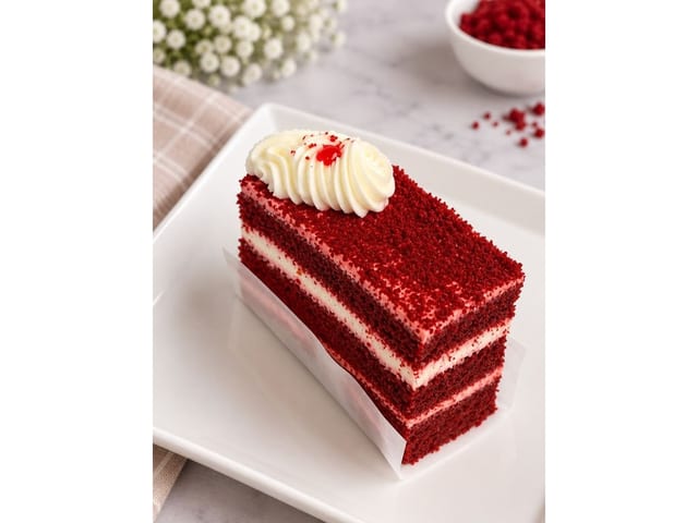 Red Velvet Eggless.