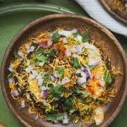 Aloo Tikki Chaat.