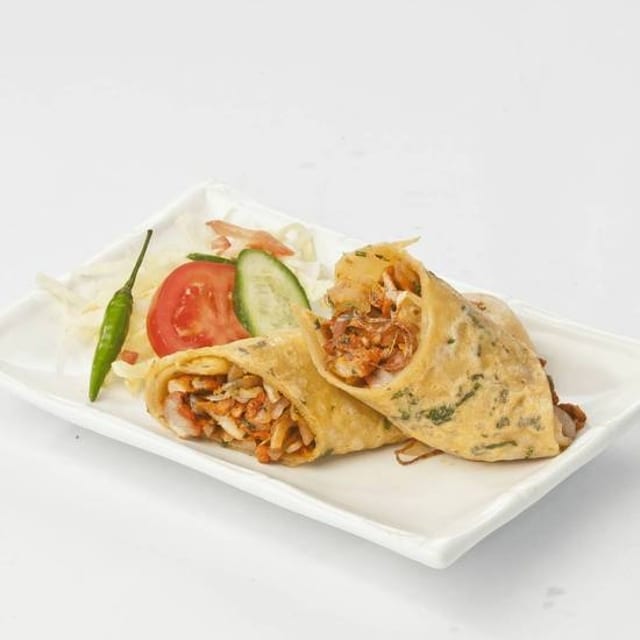 Single Chicken Kati Roll.