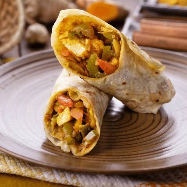 Single Paneer Kati Roll.